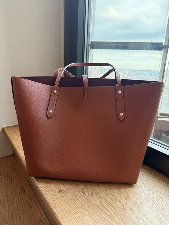 COACH Market Tote Bag - Saddle - Picture 3 of 7